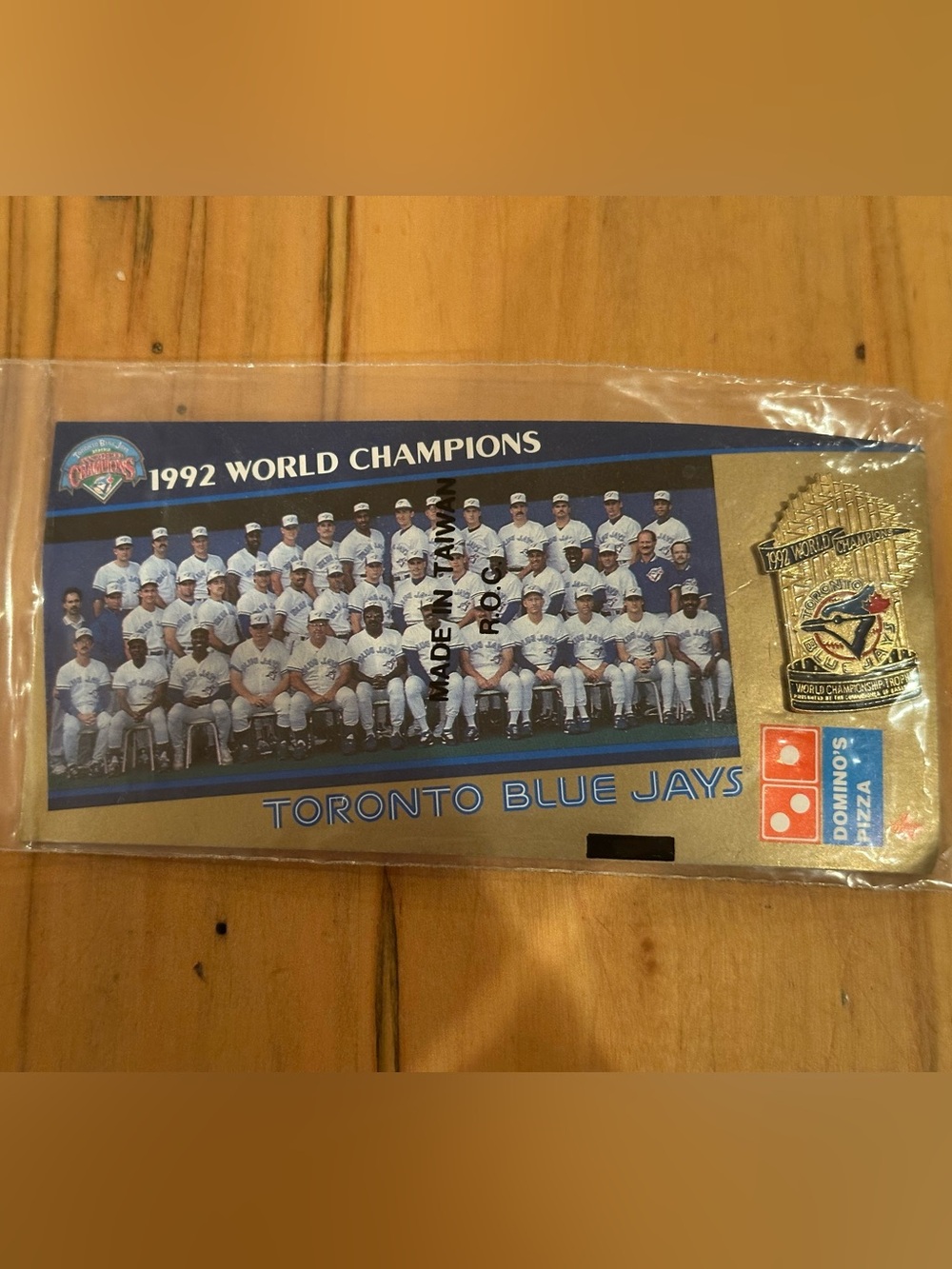 1992 World Champions Toronto Blue Jays Pin
